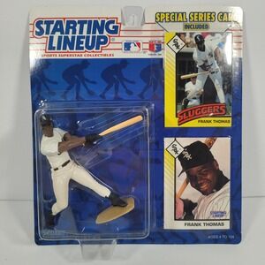 1993 Starting Lineup Frank Thomas Chicago White Sox Figure with Two Cards